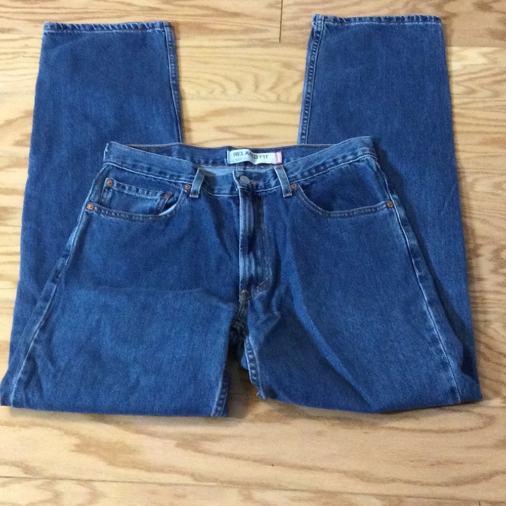 32x36 Levi’s 550 Relaxed Fit Classic Blue Denim Jeans